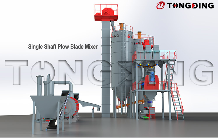Single Shaft Plow Blade Mixer